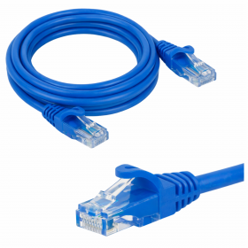 Patchcord RJ45, kat. 5e UTP, 3m, Netrack, niebieski - 1