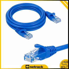 Patchcord RJ45, kat. 5e UTP, 3m, Netrack, niebieski - 2
