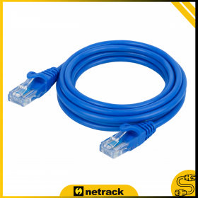 Patchcord RJ45, kat. 5e UTP, 3m, Netrack, niebieski - 6
