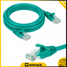 Patchcord RJ45, kat. 5e UTP, 5m, Netrack, zielony - 2