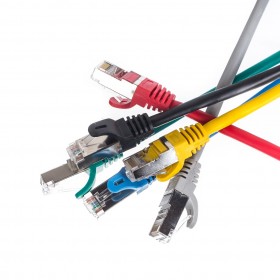 Patchcord RJ45, kat. 5e FTP F/UTP, 15m, Netrack, zółty - 2