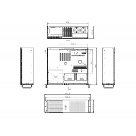 Obudowa serwerowa RACK 19", 3U, Netrack, ATX/microATX/mini-ITX, 390mm - 4