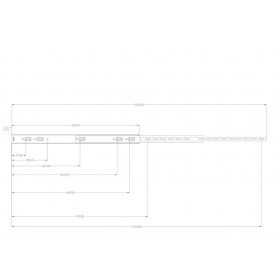 Szyny wysuwane Netrack, do obudowy serwerowej RACK 19'', 660mm - 1