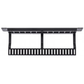 Patch panel keystone RACK 10" 1U, 12-porty, UTP, Netrack, czarny - 4