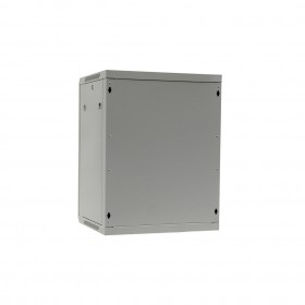 Szafa wisząca RACK 19" 15U, 450mm, Netrack F-Line, szara, drzwi szklane, otwierane boki - 3