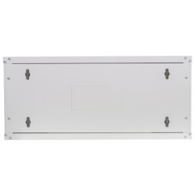 Szafa wisząca RACK 19" 4U, 400mm, Netrack ECO-Line, szara, drzwi przeszklone - 10