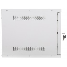 Szafa wisząca RACK 19" 6U, 400mm, Netrack ECO-Line, szara, drzwi przeszklone - 7