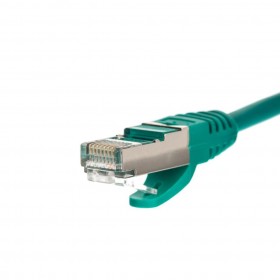Netrack patch cable RJ45, snagless boot, Cat 5e FTP, 0.25m green - 2