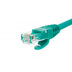 NETRACK Netzwerkkabel Patchkabel Ethernet DSL LAN RJ45 - CAT5E UTP 0,25m Grün - 2