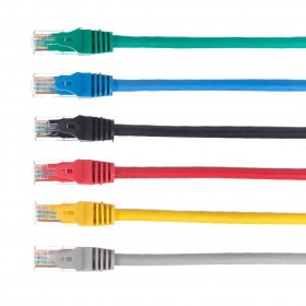 Netrack patchcord RJ45, osłonka zalewana, kat 5e UTP, 0,25m czarny - 6