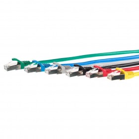NETRACK Netzwerkkabel Patchkabel Ethernet DSL LAN RJ45 – CAT5E FTP 0,5m Rot - 5