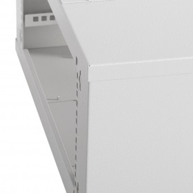 Netrack S-Line wall-mounted cabinet 19'', 4,5U/240 mm, grey, glass door - 3
