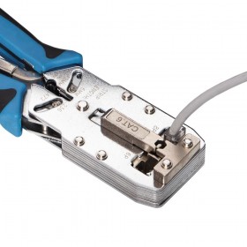 Netrack modular crimping tool RJ45 8p+6p+4p+AMP cat. 6, pressure control - 5